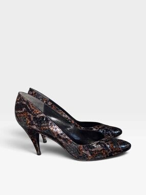 Stuart Weitzman snakeskin heels